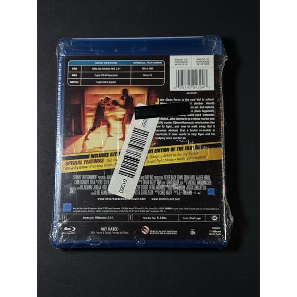 Never Back Down (Blu-ray, 2008) - Picture 2 of 2